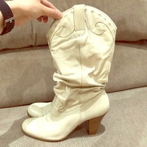 Contemporary cowboy inspired boots